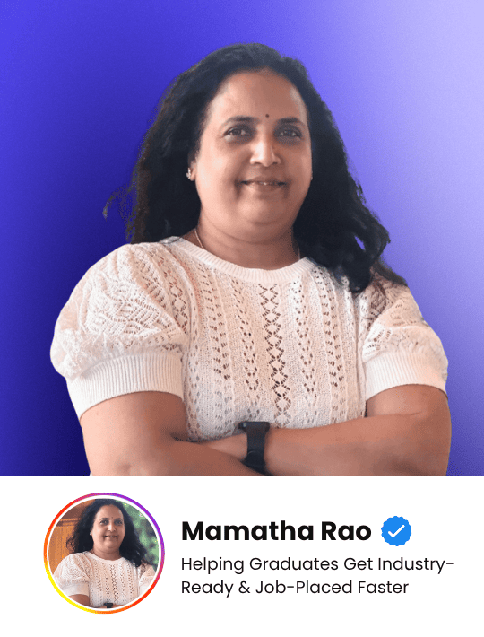 Mamatha Rao - Helping Graduates Get Industry-Ready & Job-Placed Faster. Expert featured in High Profit Coaching network.