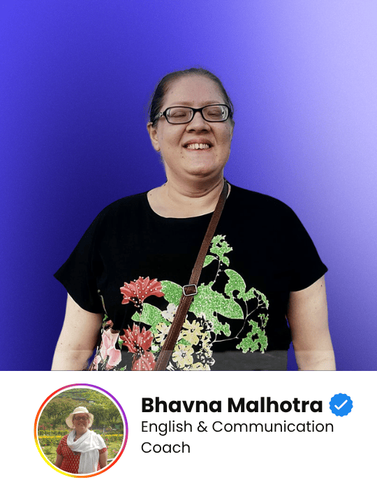 Bhavna Malhotra - English & Communication Coach. Expert featured in High Profit Coaching network.