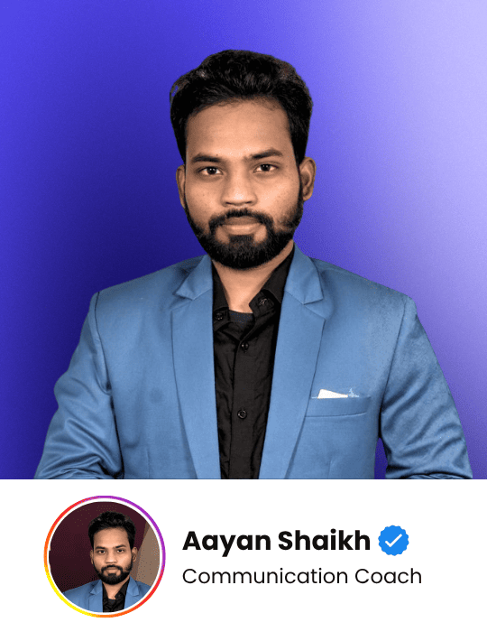Aayan Shaikh - Communication Coach. Expert featured in High Profit Coaching network.