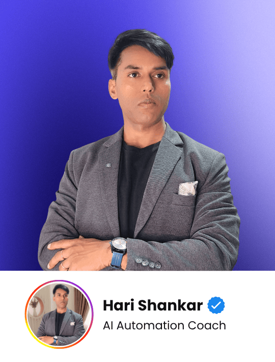 Hari Shankar - AI Automation Coach. Expert featured in High Profit Coaching network.