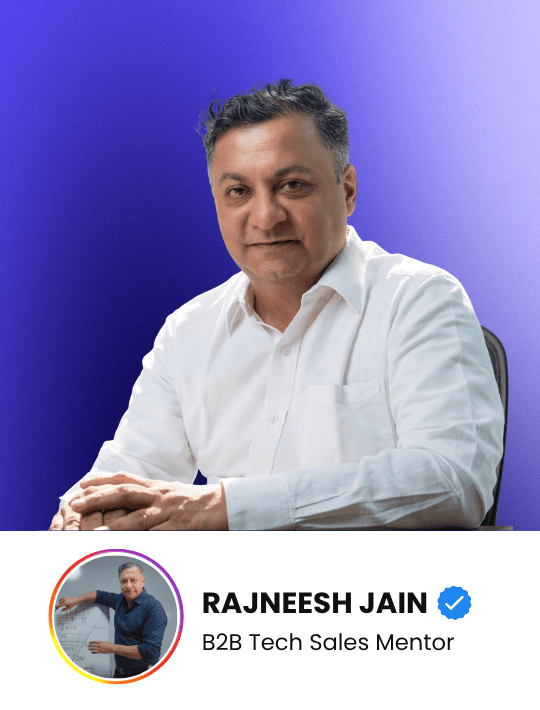 Rajneesh Jain - B2B Tech Sales Mentor. Expert featured in High Profit Coaching network.
